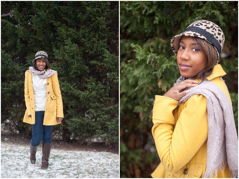 Charlotte Portrait Photo, Snow Portrait