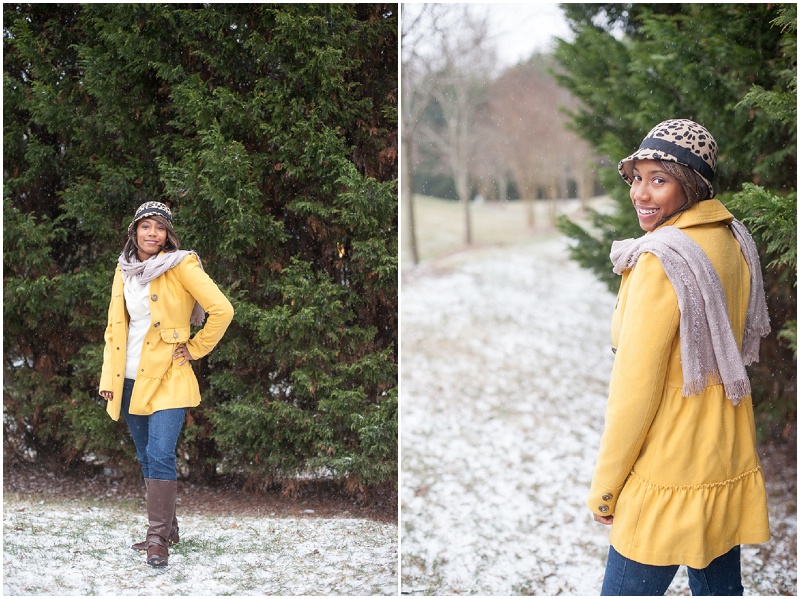 Charlotte Portrait Photo, Snow Portrait