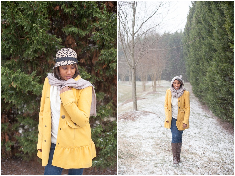 Charlotte Portrait Photo, Snow Portrait