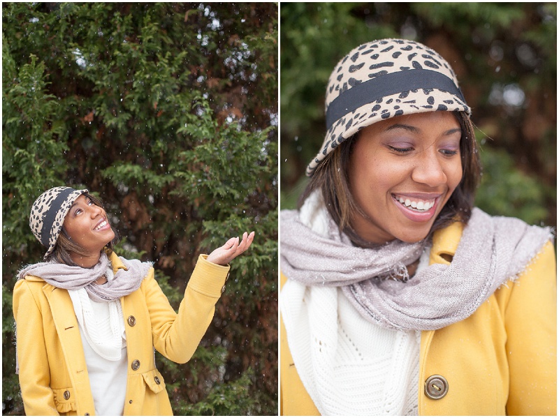 Charlotte Portrait Photo, Snow Portrait