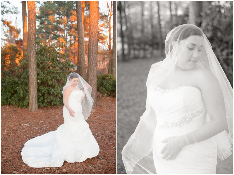 North Carolina Wedding Photographer, North Carolina Bridal Photo, Bridal Photo, North Carolina Winter Wedding, Bride white fur, acorn wedding