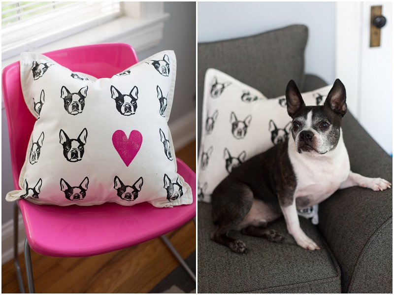 Darling Prints, Darling Prints KY, Product photography, Professional photographer of the Carolinas, Handmade stamps, Custom pillows, Home decor, Throw pillows, Boston Terrier pillows