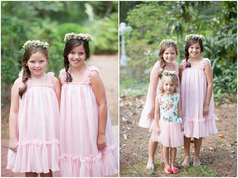 Charlotte wedding photographer, professional photographer of the Carolinas, second shooting, flower crown, blush wedding, floral robes, North Carolina wedding photographer, Charlotte wedding, 