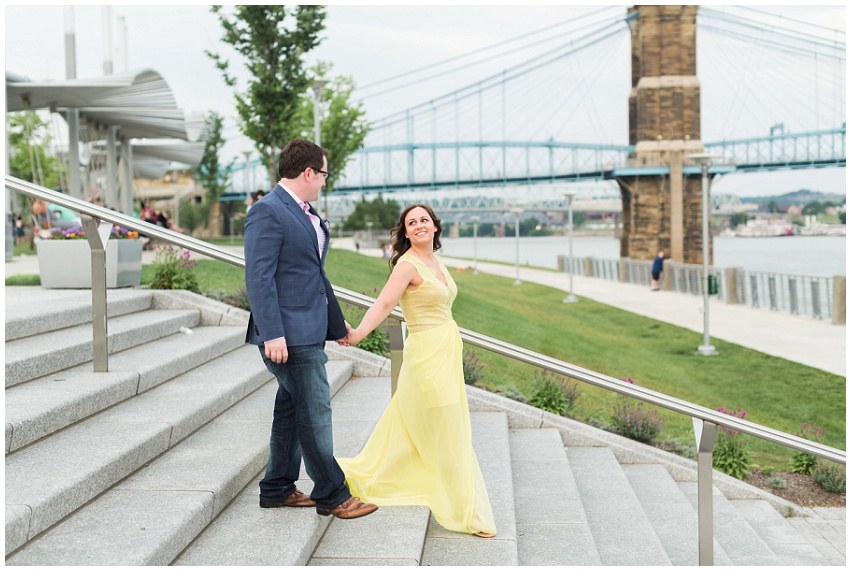 Downtown Cincinnati Engagement Session Destination Wedding Photographer Samantha Laffoon