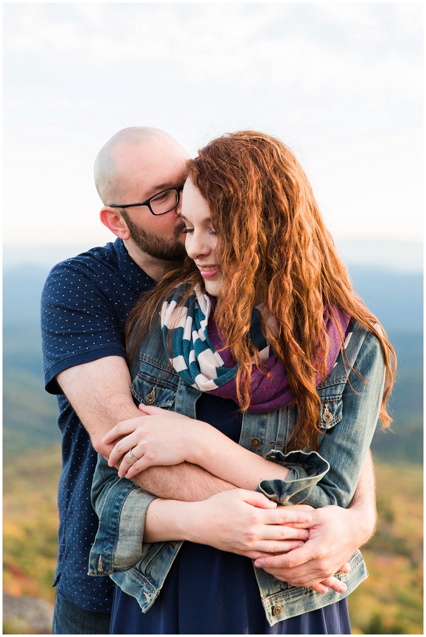 Vinny and Jenna Boone Grandfather Mountain Fall Engagement Session by Boone Wedding and Engagement Photographer Samantha Laffoon