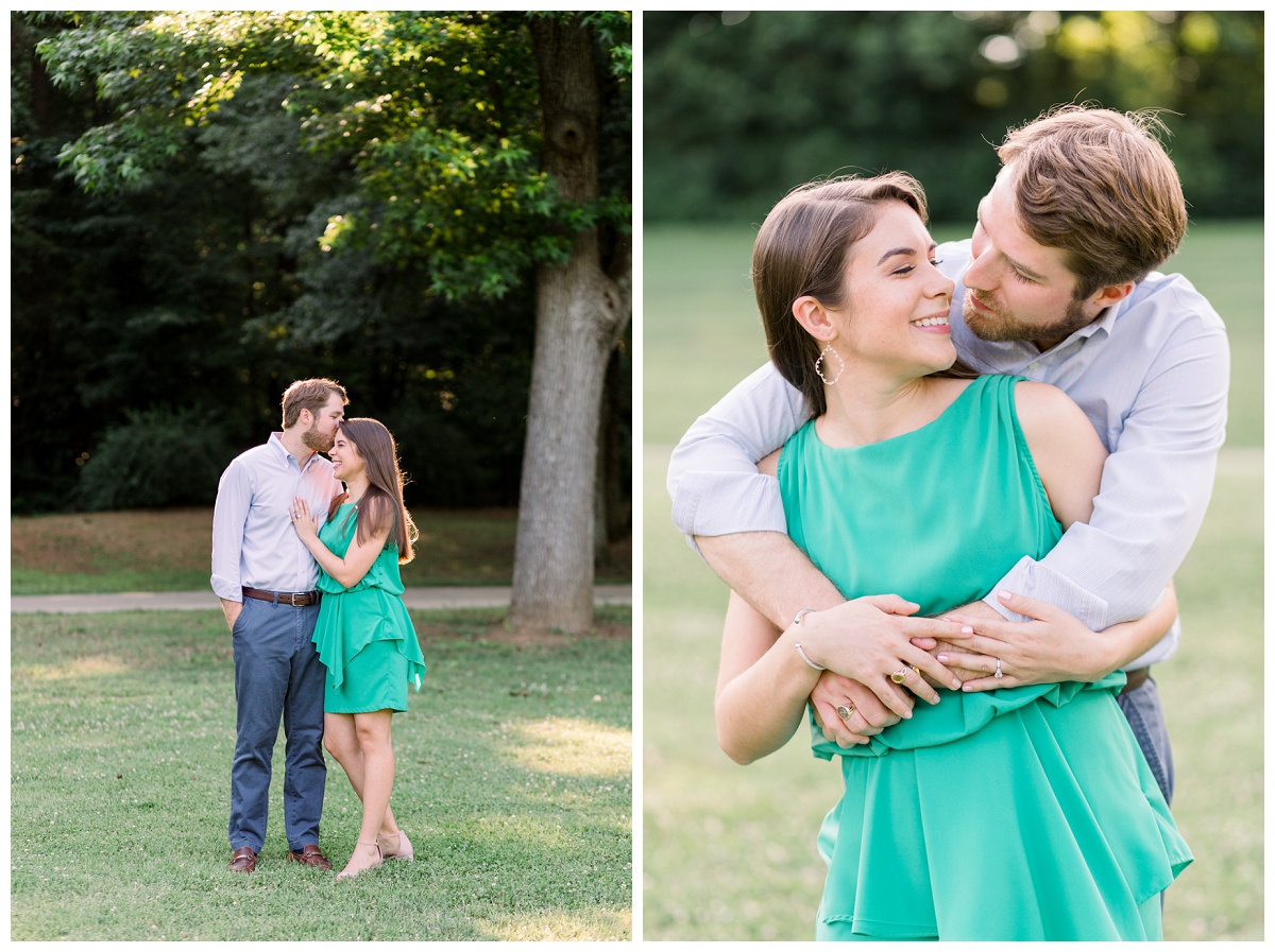 Allyson and Austin Freedom Park and Belk Chapel Charlotte NC Engagement Session Charlotte Wedding Photographer Samantha Laffoon