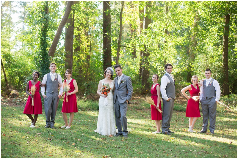 Professional Photographer of the Carolinas, Beaver Dam Wedding, Vintage bride, bold red lips, fur stole, Wheat Stock bouquet, Grey and red wedding, Gray and red wedding, Charlotte wedding photographer, North Carolina wedding photographer, Davidson wedding photographer, fall wedding inspiration, Toms bridal shoes