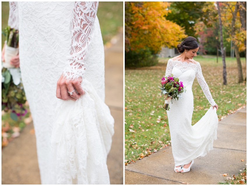 Beautiful Rainy Fall Wedding in Louisville Kentucky by Wedding Photographer Samantha Laffoon Photography
