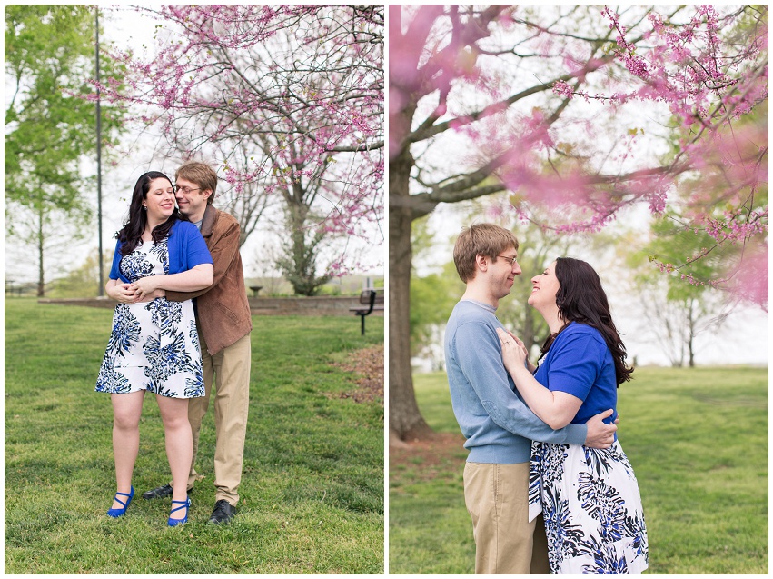 Sweet spring engagement session at Frank Liske Park Charlotte Wedding Photo