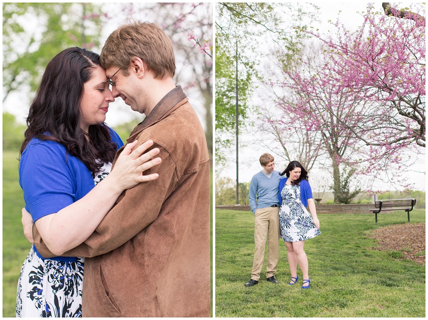 Sweet spring engagement session at Frank Liske Park Charlotte Wedding Photo