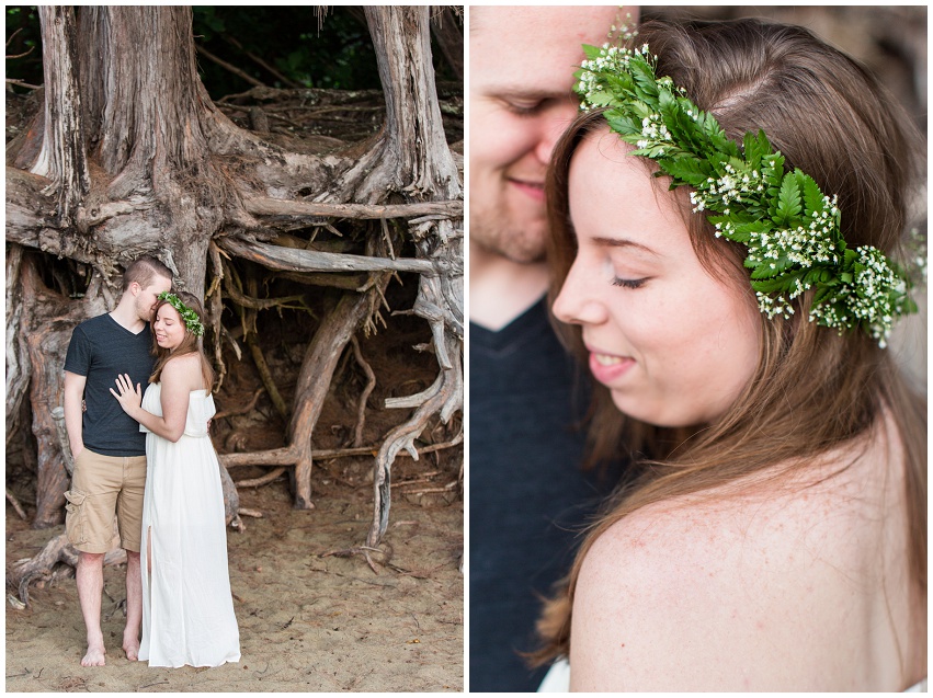 Romantic Kauai Engagement Session in Hawaii by Destination Wedding Photographer Samantha Laffoon