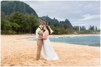 Stunning Tunnels Beach Kauai Wedding in Hawaii by Destination Wedding Photorgapher Samantha Laffoon