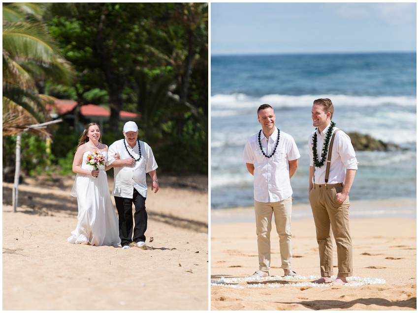 Joel And Kelly Tunnels Beach Kauai Wedding Hawaii Wedding