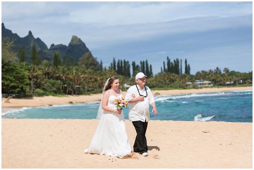 Stunning Tunnels Beach Kauai Wedding in Hawaii by Destination Wedding Photorgapher Samantha Laffoon