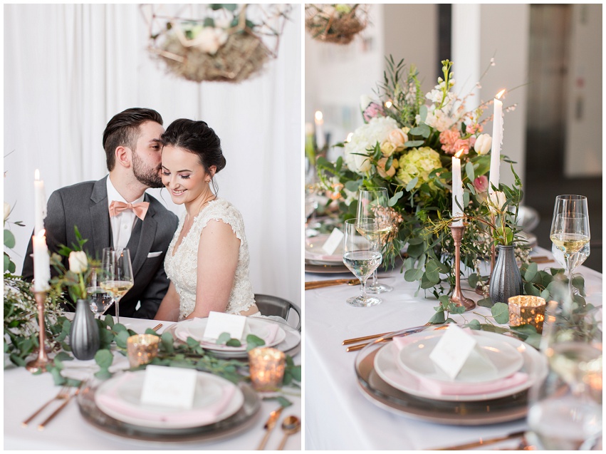 Stunning Bechtler Museum Pink and Gray Wedding Inspiration Shoot Featured on Wedding Chicks by Destination Wedding Photographer Samantha Laffoon