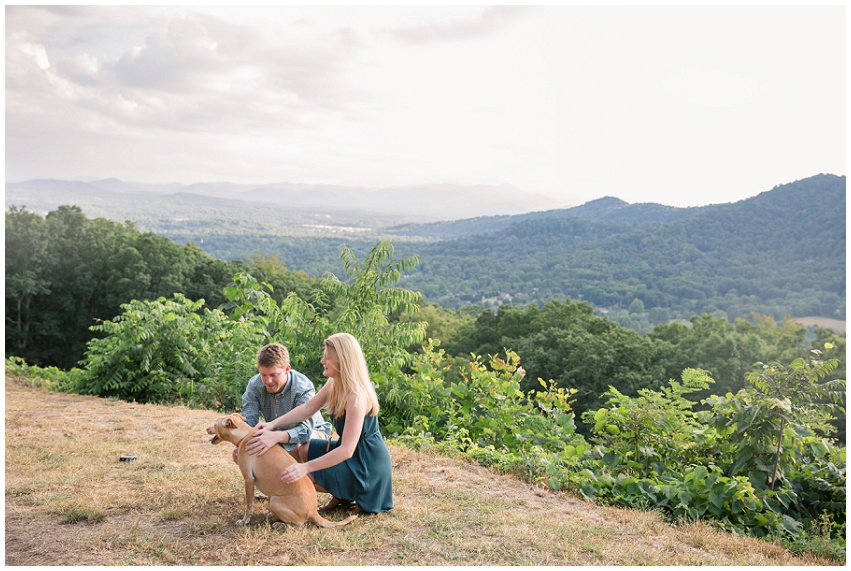 Sweet Blue Ridge Parkway Engagement Session by Destination Wedding Photographer Samantha Laffoon Photography
