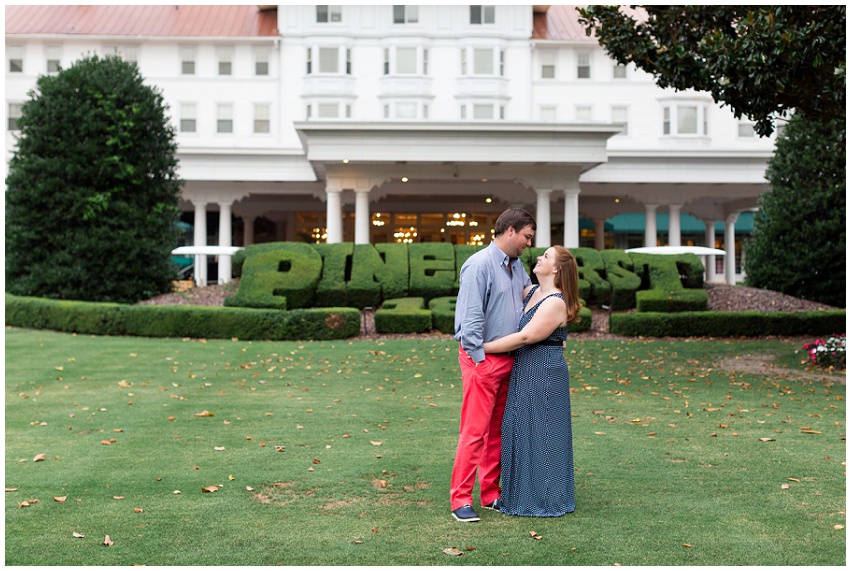 Pinehurst Country Club Engagement Session by Destination Wedding Photographer Samantha Laffoon