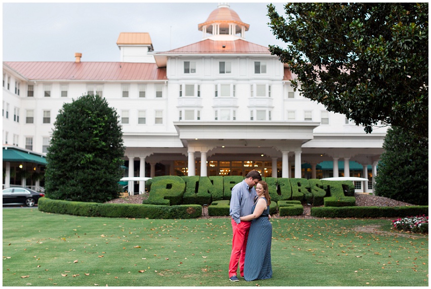 Pinehurst Country Club Engagement Session by Destination Wedding Photographer Samantha Laffoon