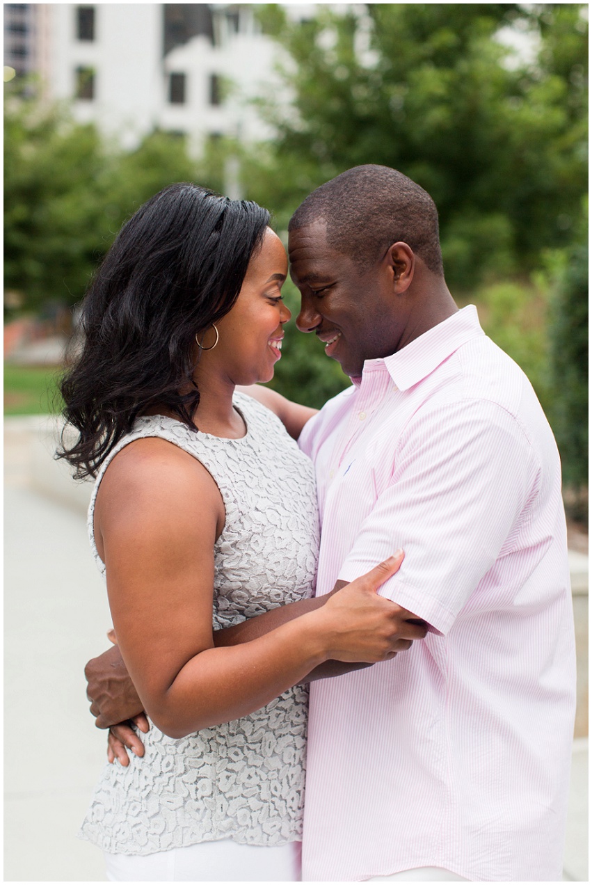 Sweet Romare Bearden Park Engagement in Uptown Charlotte by Destination and Charlotte Wedding Photographer Samantha Laffoon_0009