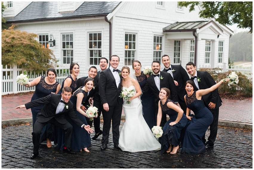 Black tie elegan classy wedding at Trump National Golf Club Charlotte by Charlotte wedding photographer Samantha Laffoon Photography