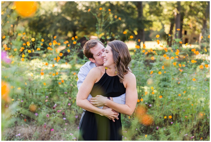Marty and Kathryn's sweet and fun Charlotte engagement session at The Ivy Place by Destination and Charlotte wedding photographer Samantha Laffoon