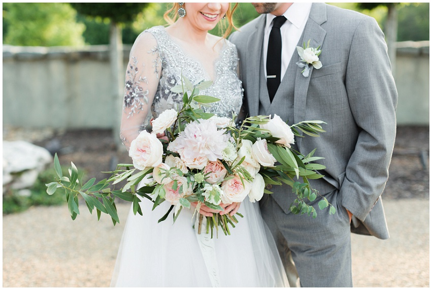 Romantic grey and blush Italian inspired wedding at Hotel Domestique by destination and Asheville wedding photographer Samantha Laffoon featured on Every Last Detail