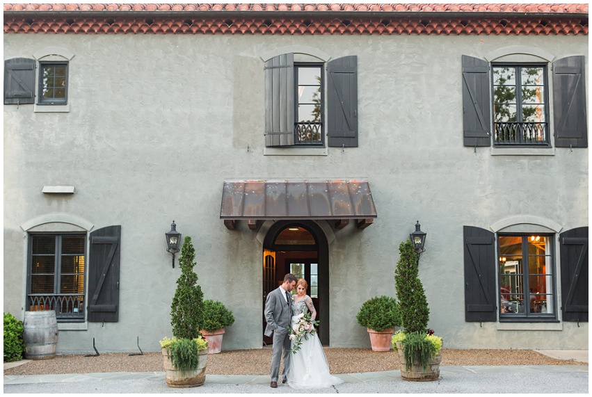 Romantic grey and blush Italian inspired wedding at Hotel Domestique by destination and Asheville wedding photographer Samantha Laffoon featured on Every Last Detail