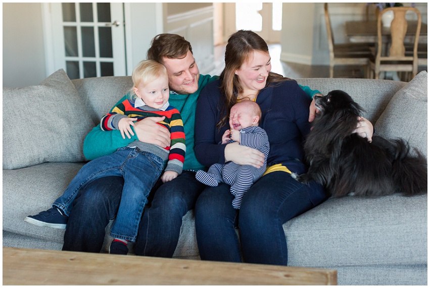 At home family lifestyle session by lifestyle Charlotte photographer Louisville photographer Samantha Laffoon