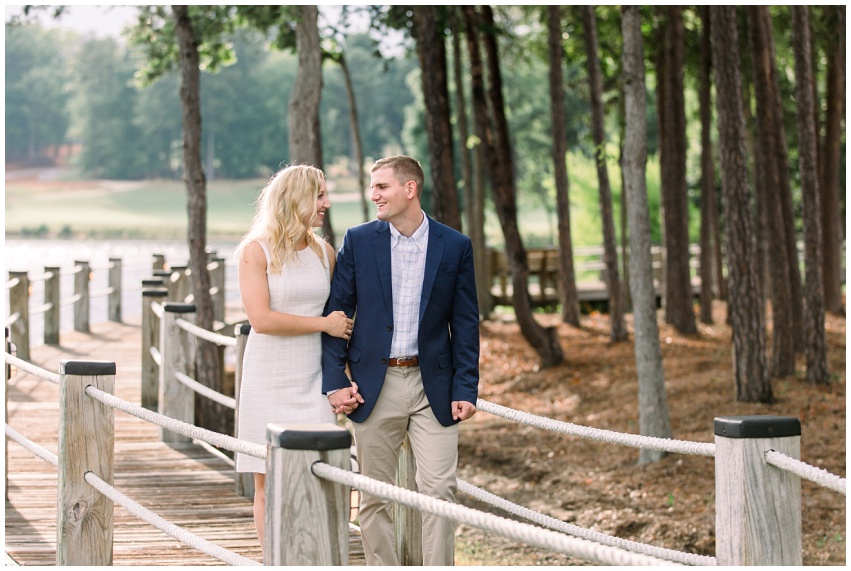 Trump National Golf Club Engagement Session Charlotte Wedding Photographer Samantha Laffoon