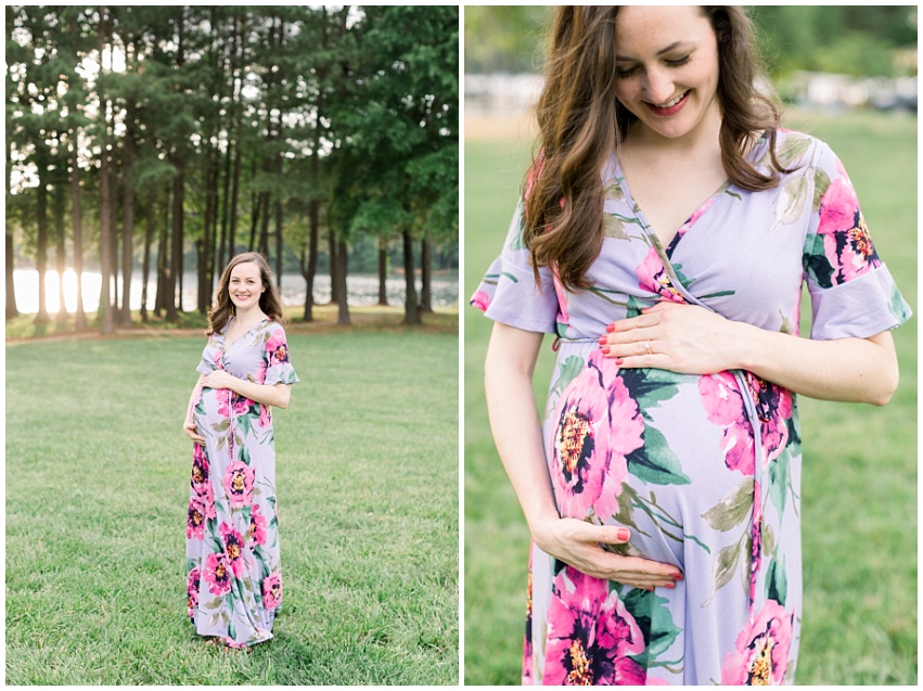 Spring Lake Norman maternity session by Charlotte maternity and anniversary photographer Samantha Laffoon