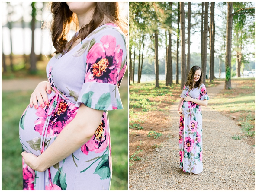 Spring Lake Norman maternity session by Charlotte maternity and anniversary photographer Samantha Laffoon