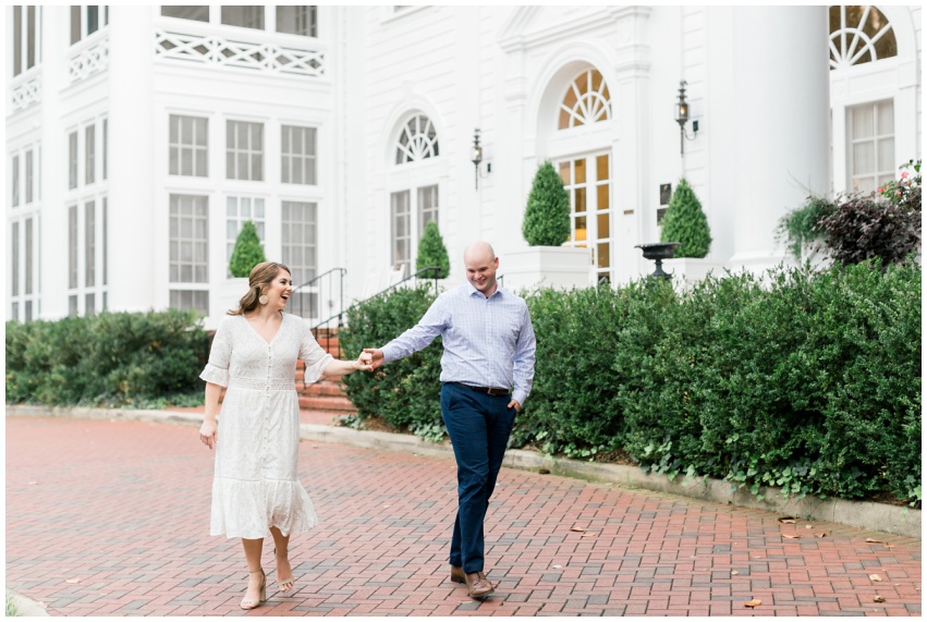The Duke Mansion engagement session Charlotte North Carolina wedding photographer