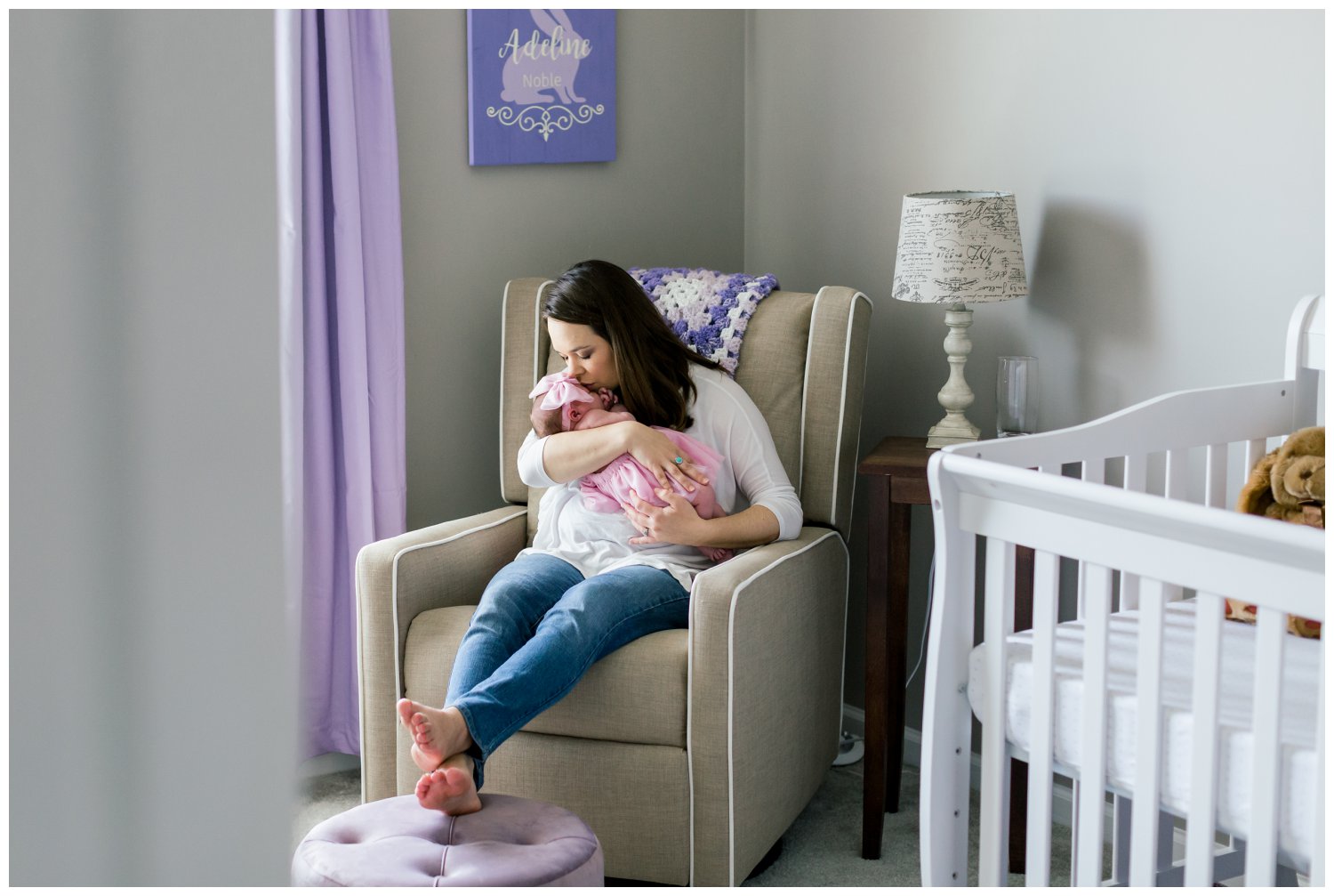 Charlotte North Carolina Newborn Lifestyle In Home Session