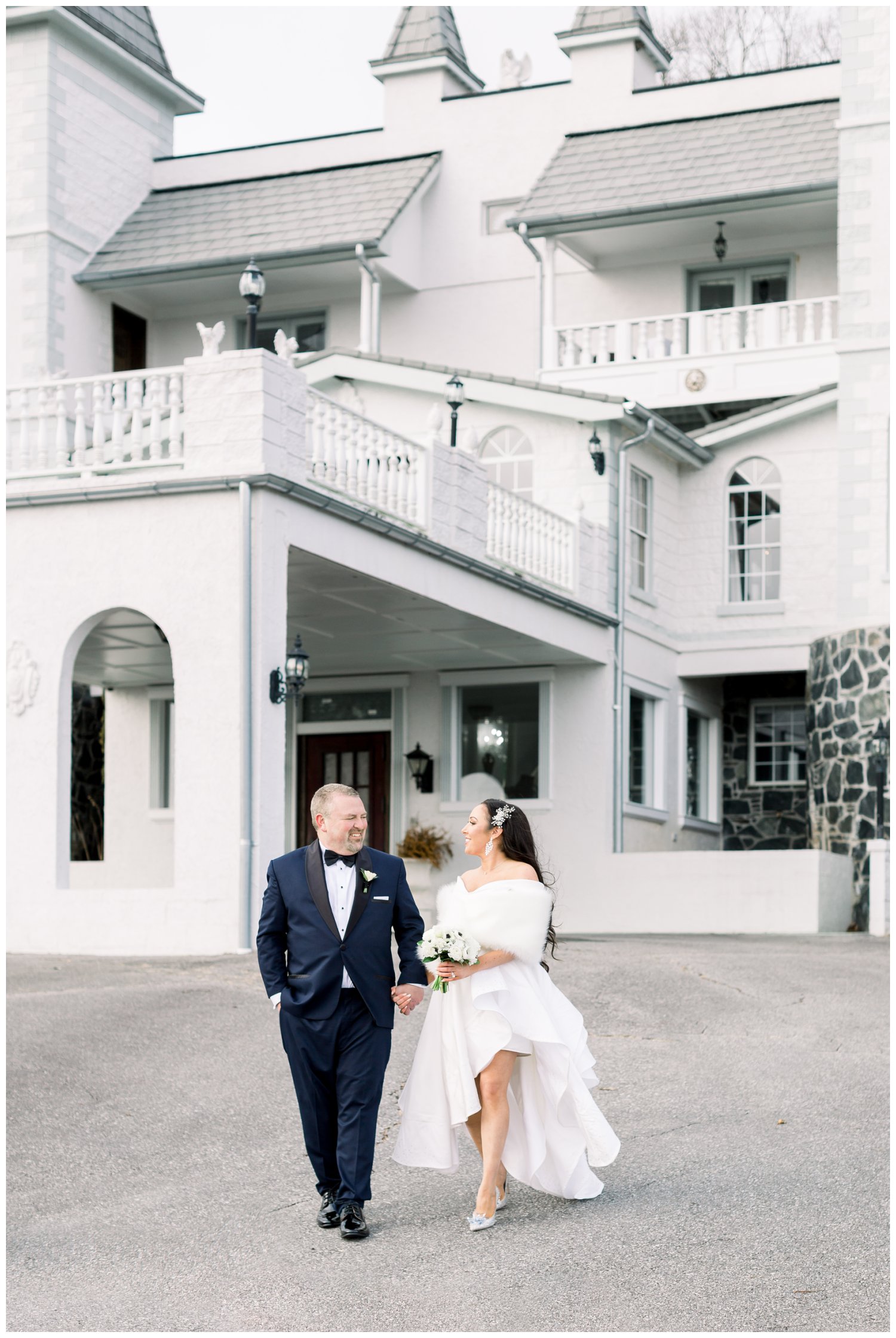 Smithmore Castle elopement wedding portraits in Asheville North Carolina by top wedding photographer Samantha Laffoon