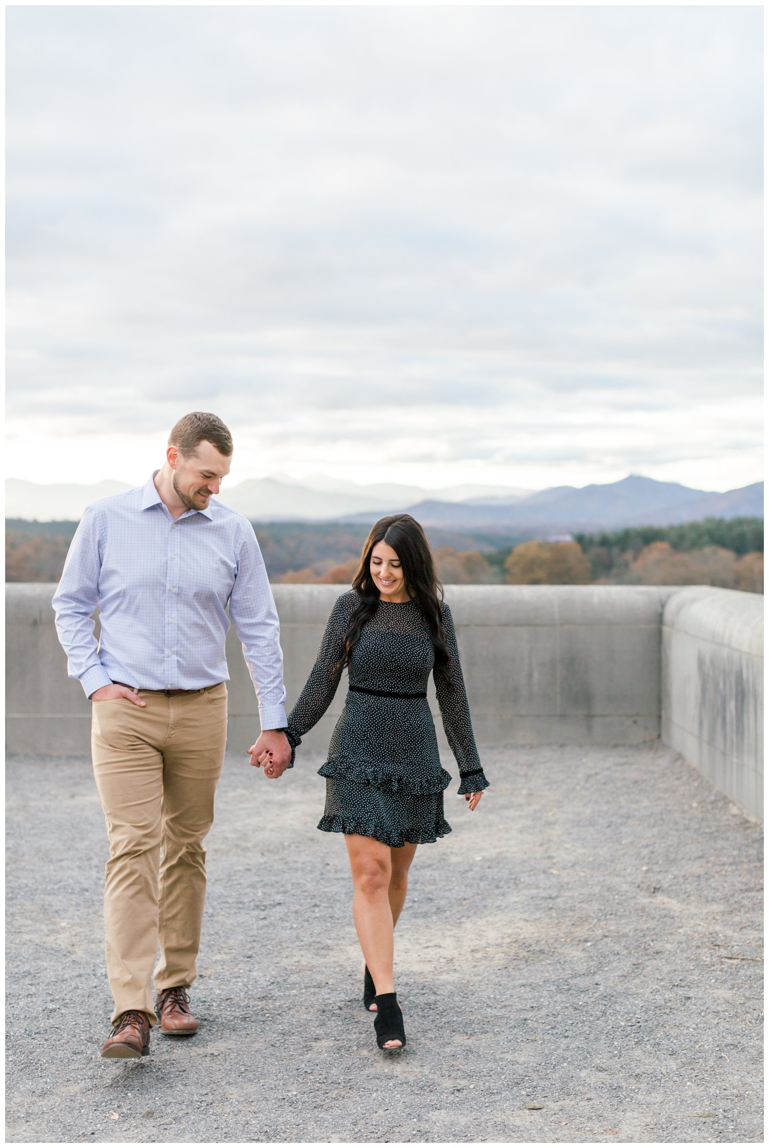 Asheville mountain engagement session
