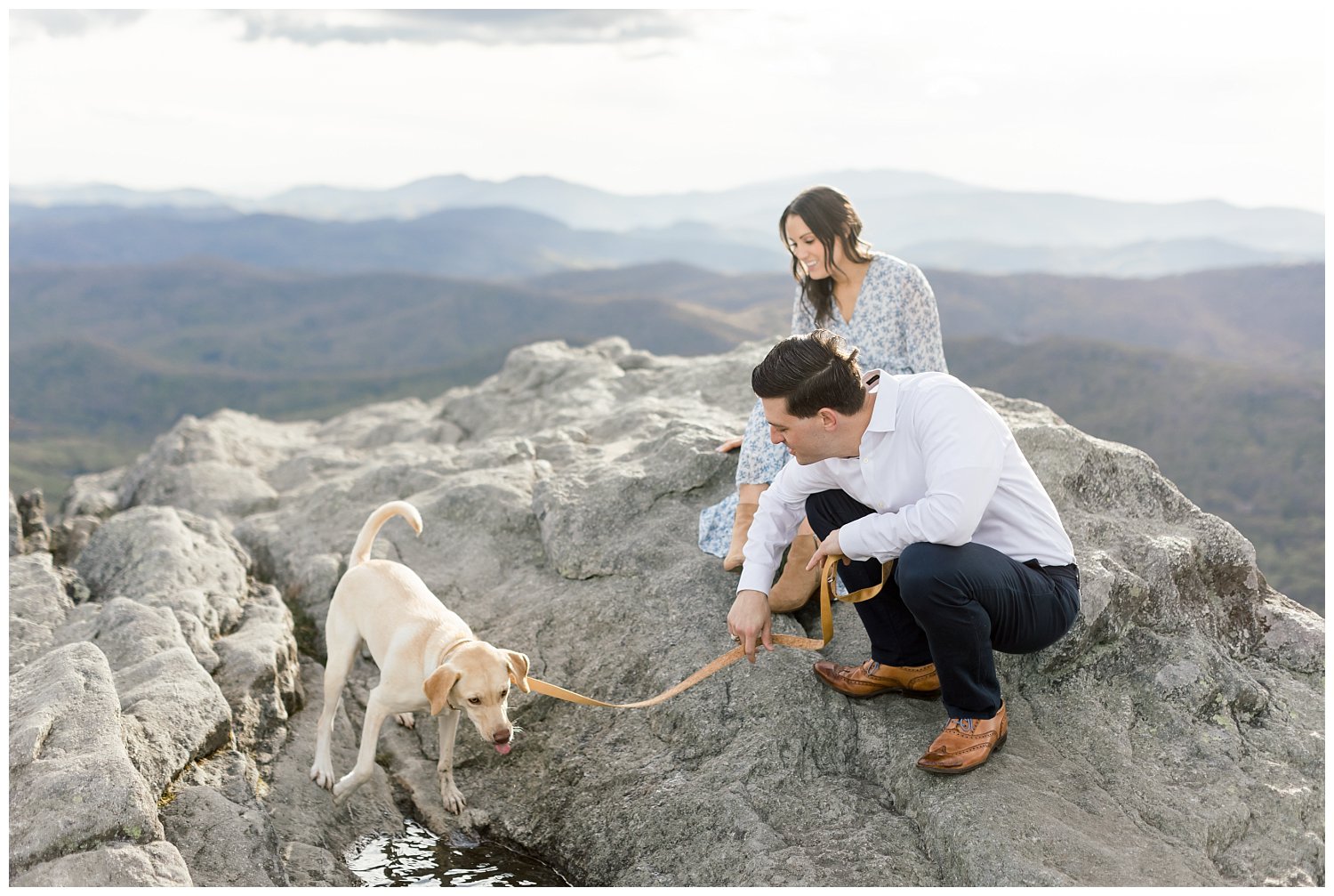 Grandfather mountain engagagement session 