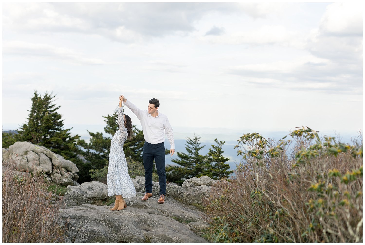 Grandfather mountain engagagement session 