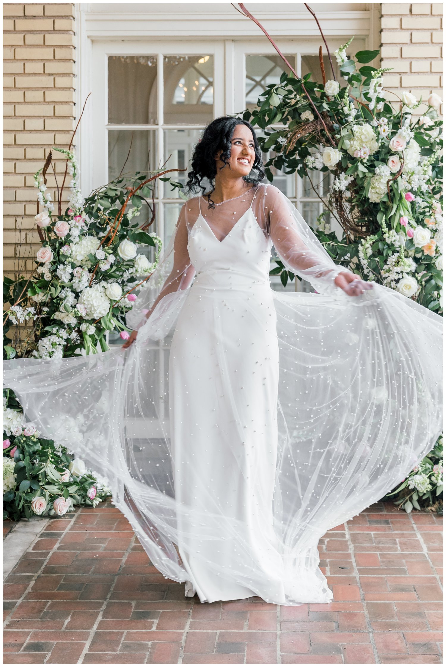 Charlotte fashion photos for Meagan Kelly Designs wedding gowns at Separk Mansion