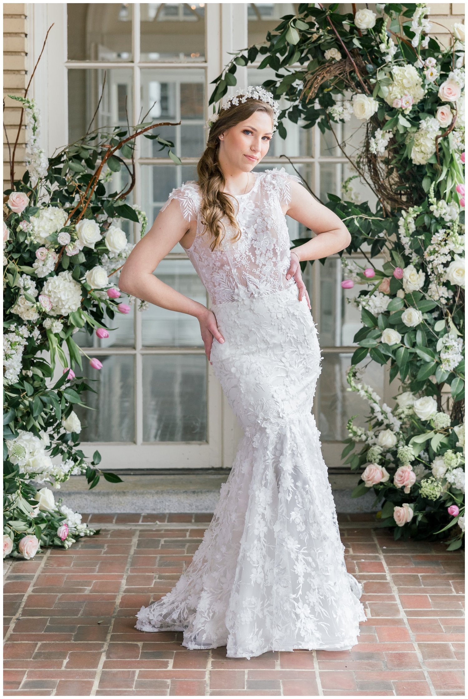Charlotte fashion photos for Meagan Kelly Designs wedding gowns at Separk Mansion