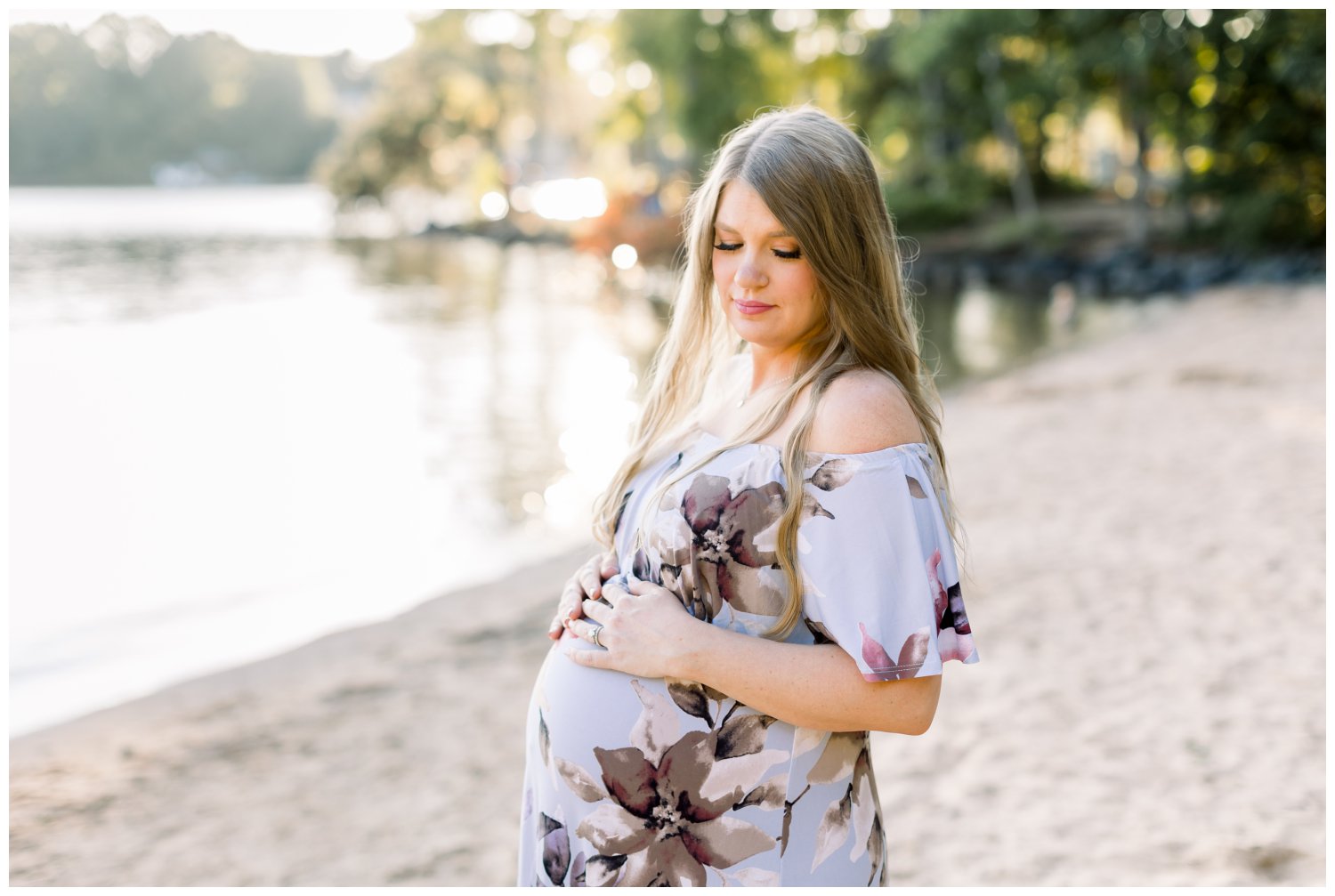 Jetton park lake norman maternity session