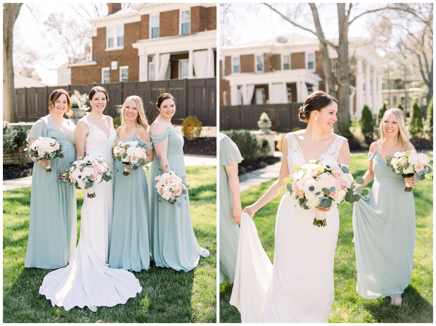 charlotte spring wedding photos at separk mansion